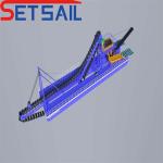 7.5kw-100kw Lifting Motor Power Chain Bucket Mining Dredger for River Mining