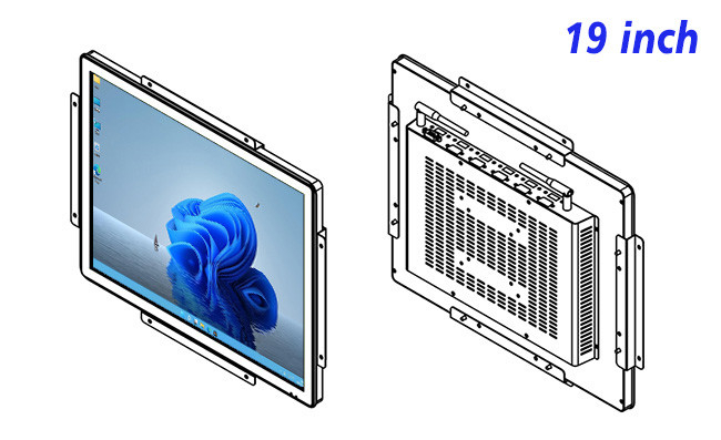 19-Inch Windows Embedded Monitor for Public Transit Systems, Smart Manufacturing, Environmental Monitoring, and Event Space