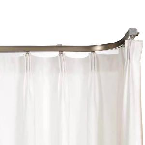 Wholesale Heavy Duty Bendable Plastic Aluminum Pole Window Curved Curtain Rod Track Rail Inner Pulley from china suppliers