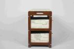 Walnut Classical Modern Wood Furniture Shoe Storage Bench Seat With 2 Fabric