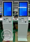 Palmprint Reader White Led Strip Fingerprint Self Service Kiosk Machine 27 Inch