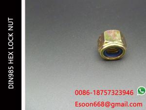 Wholesale M39-3.0/M39-4.0 DIN 985 Class 8 Zinc Finish Steel Nylon Insert Lock Nut from china suppliers