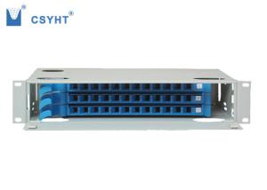 Wholesale 36FO 19 Inch Fiber Optic Patch Panel Rack Mount With 3pcs Splice Tray Inside from china suppliers