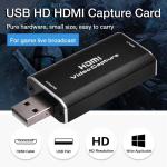 HDMI to USB Audio Video Capture Cards 1080p USB2.0 Record via DSLR Camcorder