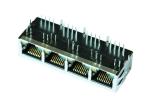 HY911415A 1X4 Multi - port Rj45 Connectors 8P8C Shielded LPJ46213BBNL