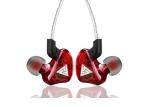 In Ear Wired Metallic Earbuds With Mic Red Color 20 - 20KHz Frequency
