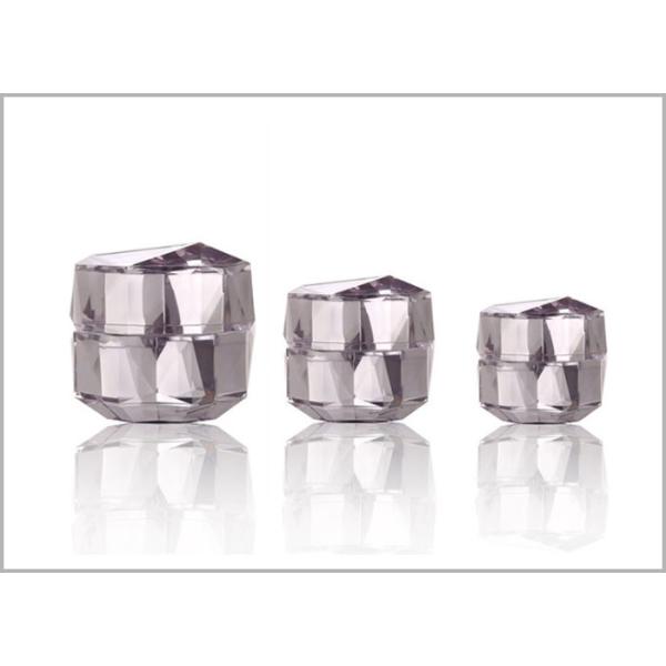 Custom Diamond Luxury Cosmetic Acrylic Bottle Container For Skincare