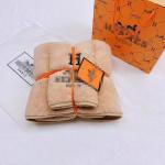 Soft Comfortable Knitted Cotton Towels Gift Set for Bathroom Rectangle and