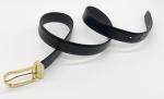 Gold Buckle 3.0CM Womens Genuine Leather Belt For Pants