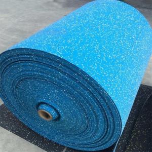 Wholesale Highly Elastic Rubber Sports Flooring , Sky Blue Gym Flooring Rolls from china suppliers