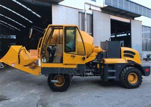 China Ready Mix Self Loading Concrete Truck Mixer , Hydraulic Pump Mobile Self Concrete Mixer on sale