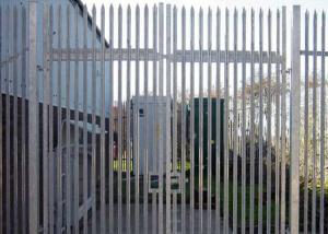 China 1.8m W Galvanised Palisade Fencing Powder Coated Security Steel Fence on sale