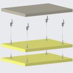 Connect Absorber Anchor 40.5*37MM Of Zinc Alloy Material With Adjustable Wire