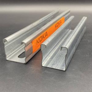 Wholesale Construction 41x21 Zinc Plated Strut Channel with Stiffener from china suppliers
