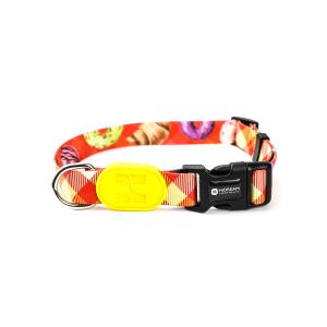 Wholesale Wide Orange Reflective Dog Collars 1 1.5 2 3 inch Personalized Reflective Puppy Collar from china suppliers