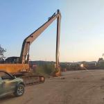 Sea Dredging Excavator Long Arm , Excavator Long Reach Boom 18M For CAT320D