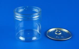 Wholesale Reusable Clear Plastic Jars High Durability Cylindrical Shape 73MM Caliber from china suppliers
