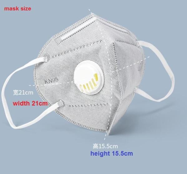 6 Layers KN95 FFP2 Non-Woven CE Certified Disposable Face Mask With Active