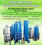 10000L/Hour Ion Exchange Water Purification Di Filter Feeding Raw Water