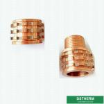 Customized Designs Copper Inserts Ppr Male Brass Inserts With Shinning Brass