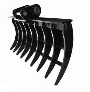Wholesale Standard Shape Steel Excavator Brush Rake With Sharp Tines For Efficient Excavation Operations from china suppliers