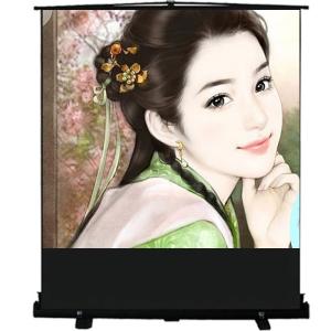 Wholesale 100&quot; 4:3 floor free standing projection projector screen HD 3D TV home theater matte white from china suppliers