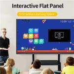 Qtenboard Wholesale 65 75 Inch School 4K Interactive Touch Panel With Digital
