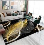 North European Feather Crystal Velvet Floor Carpets For Sofa Bedroom And Living