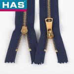 #7 Rose Gold Metal Zipper 26 Inch Jacket Zipper Smooth Eco Friendly