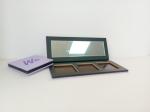OEM Cosmetic Empty Eyeshadow Palette 1 Color 3 Color With Mirror Black Inner