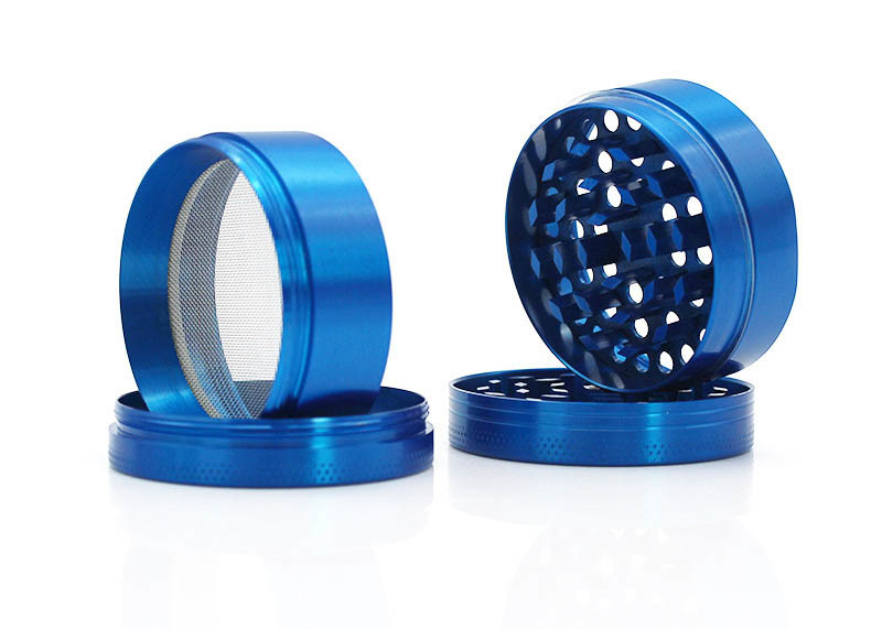 50 Mm Flat Metal Wed Dry Herb Grinder With Storage Collection Functions