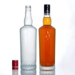 500ml 700ml 750ml Clear Glass Liquor Bottle for Whisky Tequila Brandy Gin Vodka