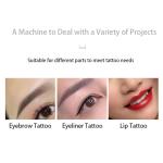 Black Wireless Digital Semi Permanent Makeup Machine Kit Tattoo Gun