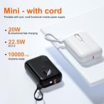 Portable New Tendy power bank PD22.5W Output 10000mAh Capacity 21700 Battery