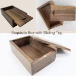 Wooden Gift Box with Sliding Top, Suitable for Friends/Business Partners/Clients