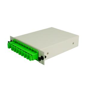 Wholesale 1650nm SC APC Cassette Type 1x8 Fiber Optical PLC Splitter from china suppliers