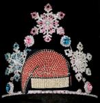Custom snowman rhinestone crowns custom christmas pageant crowns pageant crowns