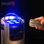 IP54 Mini Uplights 4X12W Battery Spotlight 4 LEDs Wireless DMX & IR Remote