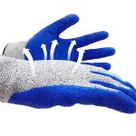 Cut Resistant Latex Safety Gloves Breathable Wrinkle Crinkle Latex Protection