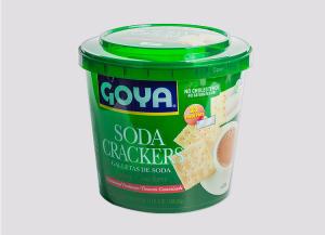 Wholesale Round Plastic crackers Iml Plastic Containers with Lid , In Mold Labeling from china suppliers