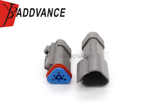 Deutsch 3 Pin Male Female Connector With Solid Rear Grommet DT04-3P-CE01 DT06-3S