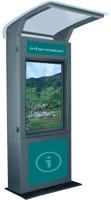 W3 stainless steel waterproof outdoor touchscreen information kiosk with