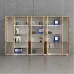 E1 Panel MDF Glass Wooden File Cabinets Office Furniture Anti Scrape