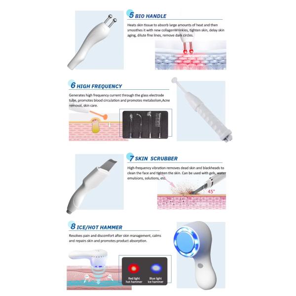 Non Invasive 9 In1 Skin Care Blackhead Removal Skin Regeneration Hydra Beauty Machine