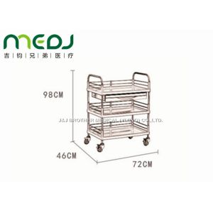 Simple Plastic Medical Instrument Trolley Three Layers MJTC01-09 Scractch