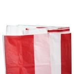Striped Pattern Polyester Buffet Table Skirting For Wedding / Community Event