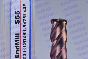 Wholesale Milling Machine Cutting Tools Radius Cutting Tool , Two Flute / Four Flute End Mill from china suppliers
