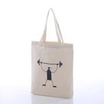 Custom Logo ECO-Friendly Shopping Bags Plain White Blank Cotton Canvas Tote Bag
