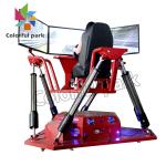 3 Screen 6 DOF VR Arcade Machine Race Car Coin Operated CE Certificate