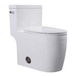 Cupc S Trap One Piece Skirted Toilet Round Bowl Side Hole Siphon Flushing